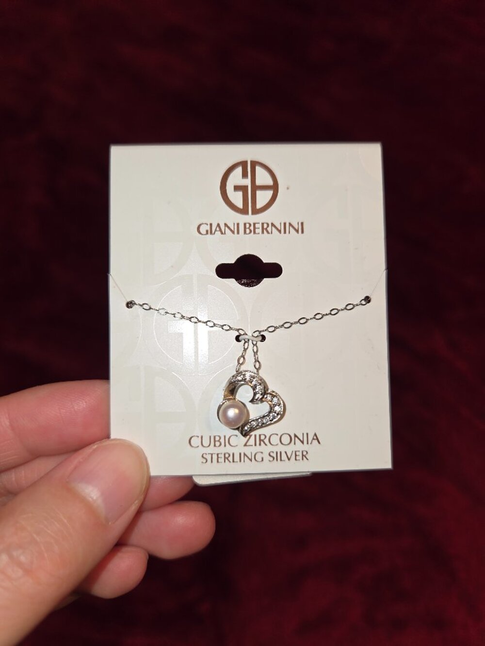 Authentic sterling silver and fresh water pearl necklace